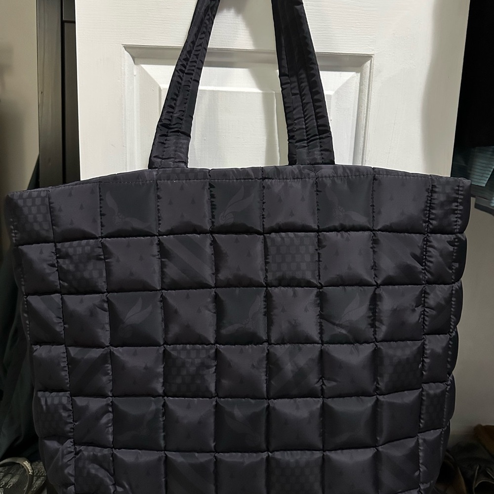 Harry Potter Black Quilted Tote Bag